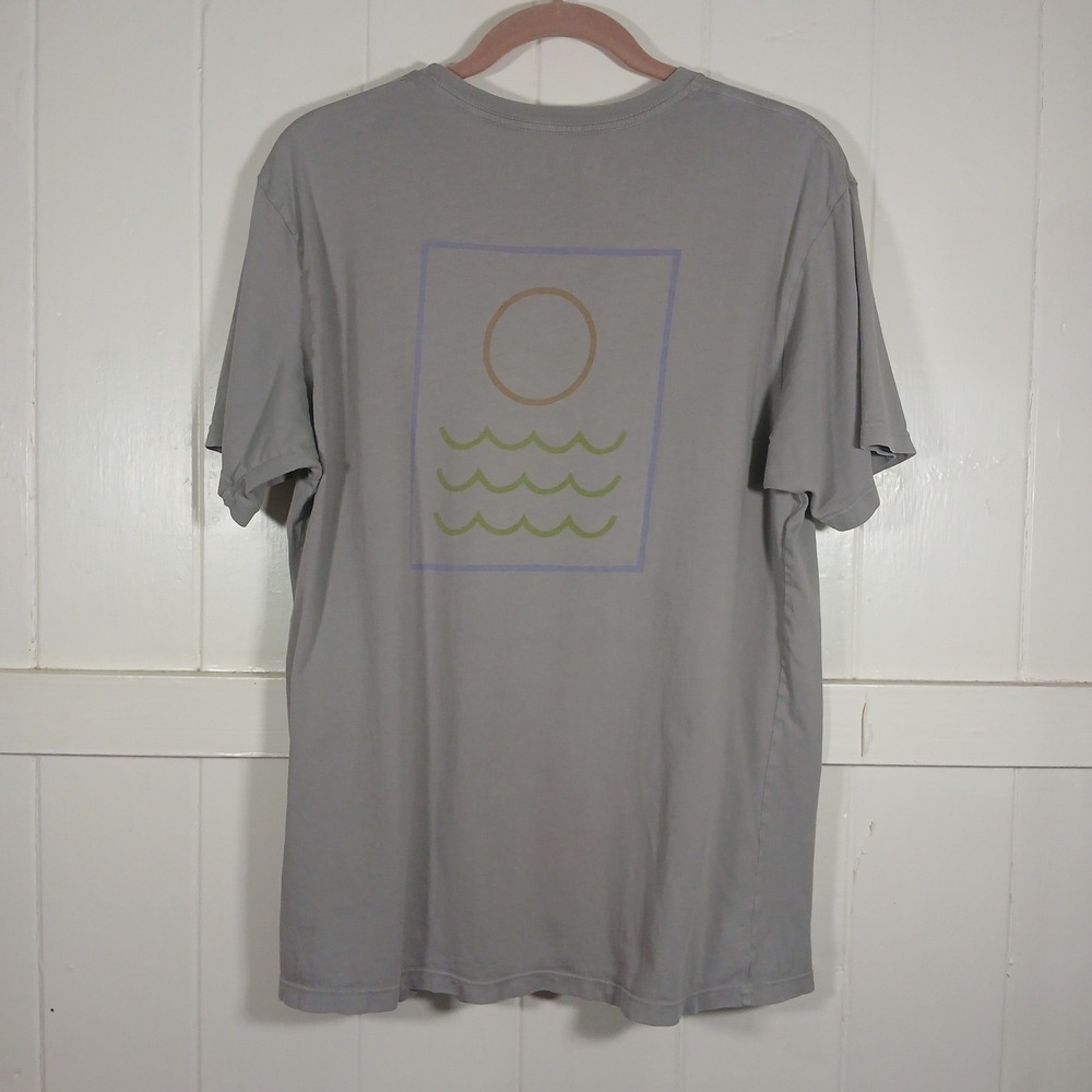 Mollusk Surf Shop Mens Graphic T-Shirt Grey Size Medium Made in California